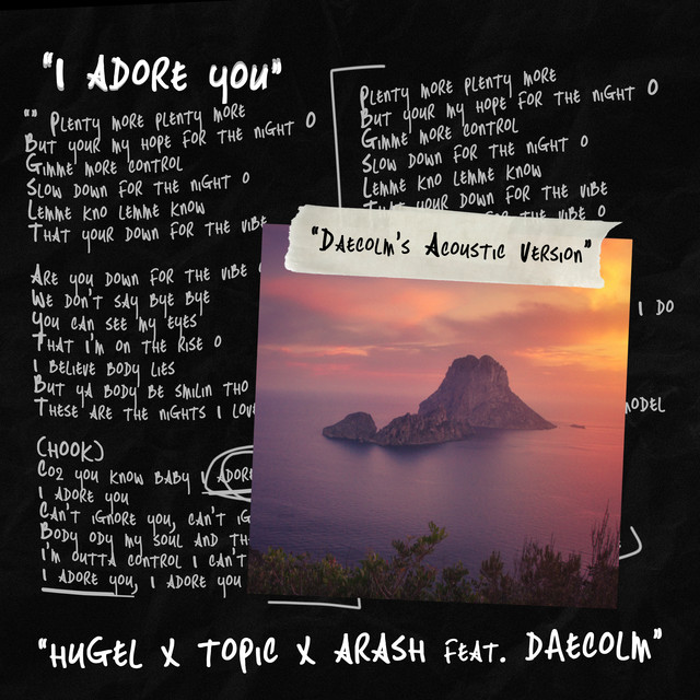 'I Adore You (Daecolm’s Acoustic Version)' cover art