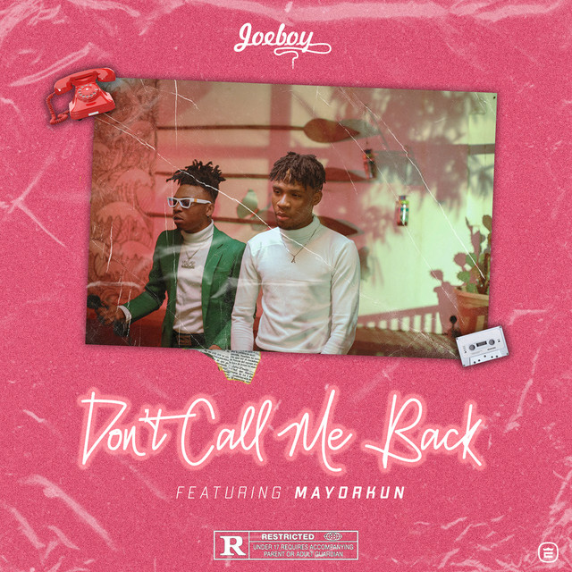 'Don't Call Me Back' cover art