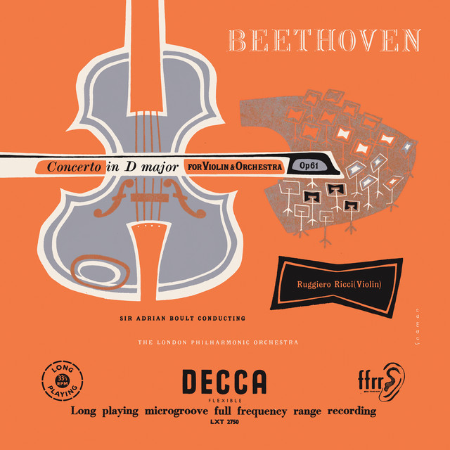 'Beethoven: Violin Concerto; Tchaikovsky: Violin Concerto (Ruggiero Ricci: Complete Decca Recordings, Vol. 1)' cover art