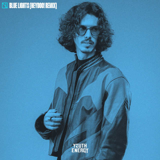 'Blue Lights (HeyDoc! Remix)' cover art