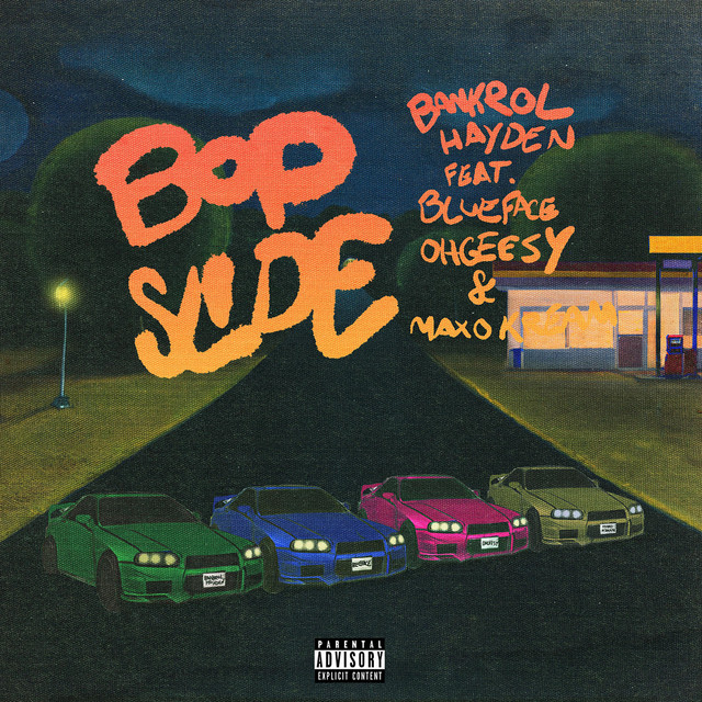 'Bop Slide (feat. Blueface, OHGEESY & Maxo Kream)' cover art