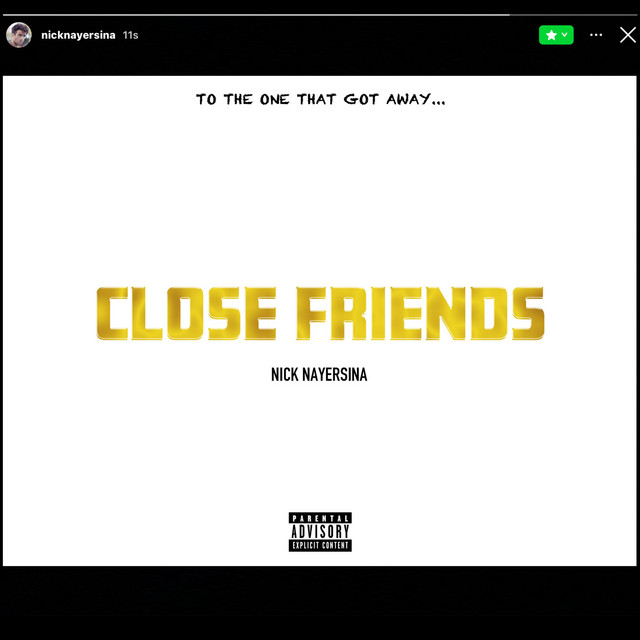 'CLOSE FRIENDS' cover art