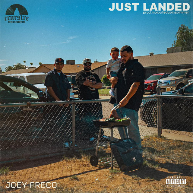 'JUST LANDED' cover art