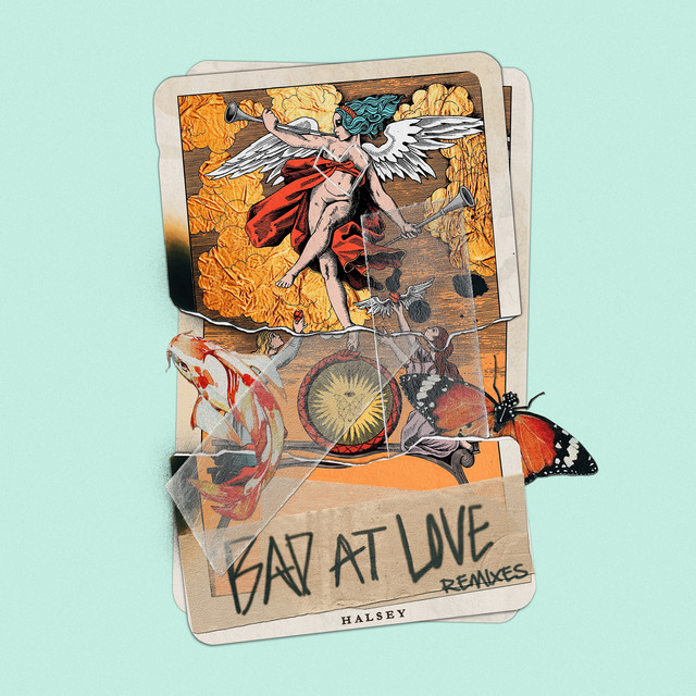 'Bad At Love Remixes' cover art