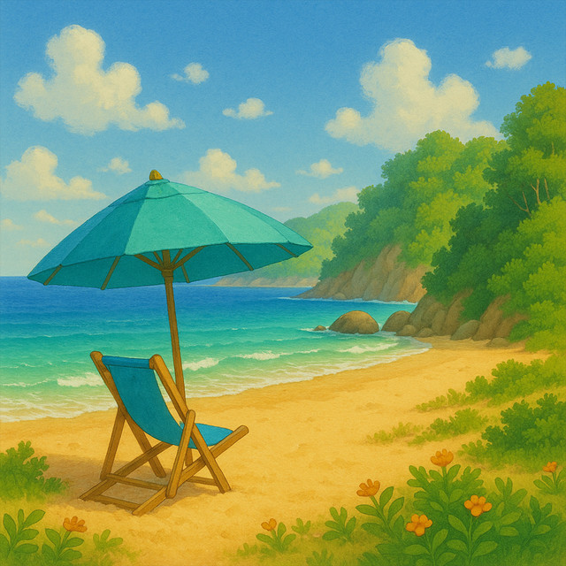'by the beach' cover art