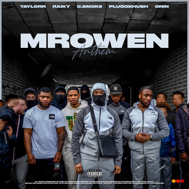 'Mrowen (feat. Raiky, C.Smoke, PLUGOXHUSH & Onin)' cover art