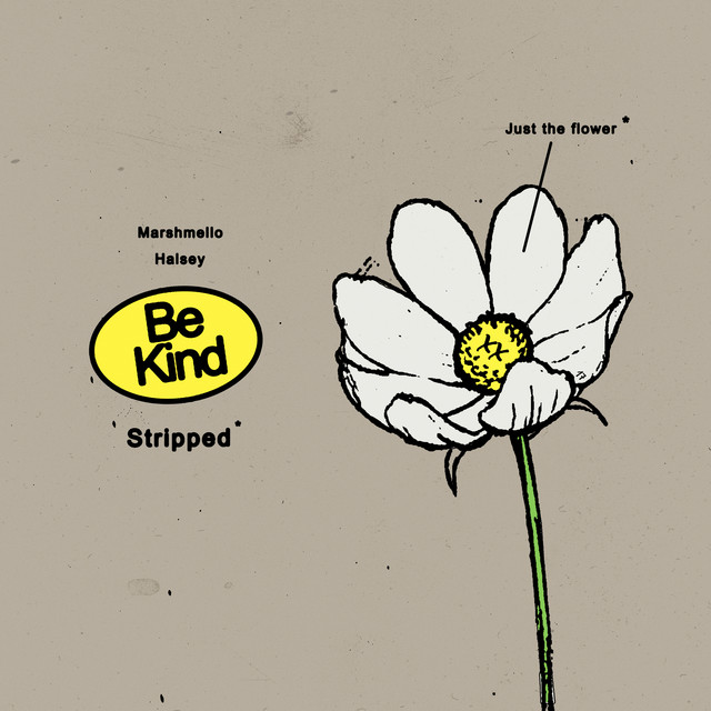 'Be Kind (with Halsey) [Stripped]' cover art