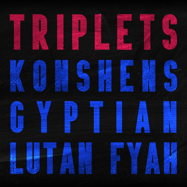 'Reggae Triplets: Gyptian, Konshens and Lutan Fyah' cover art