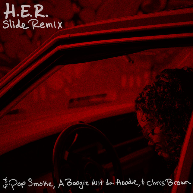 'Slide (Remix) (feat. Pop Smoke, A Boogie Wit da Hoodie & Chris Brown) (feat. Pop Smoke)' cover art