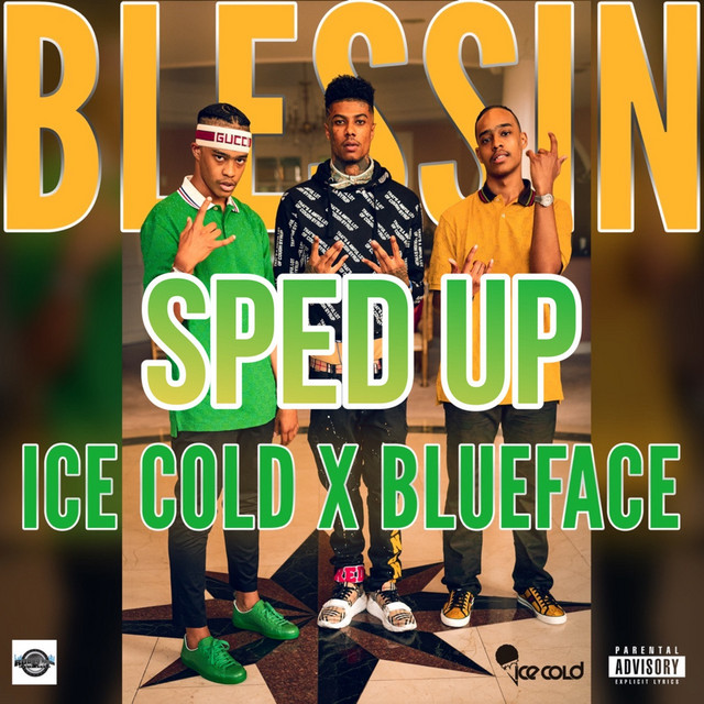 'Blessin (Sped Up)' cover art