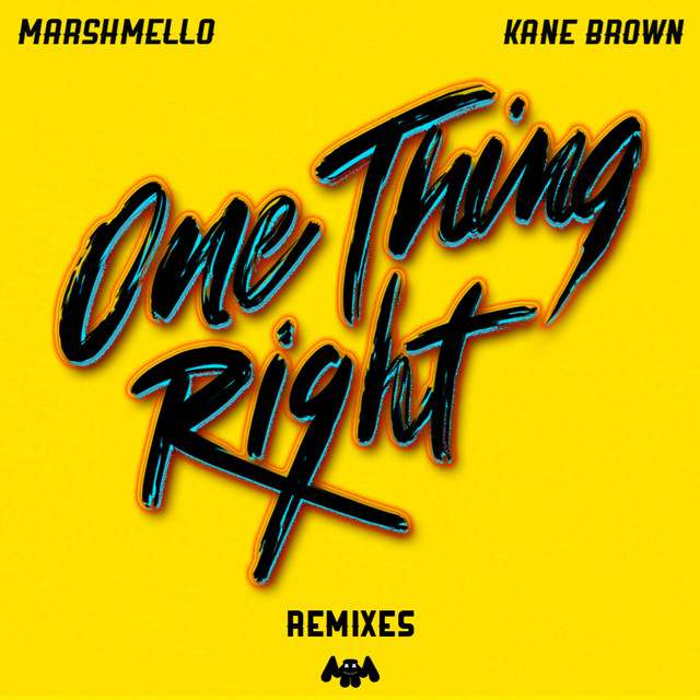 'One Thing Right (Remixes)' cover art