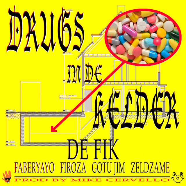 'DRUGS IN DE KELDER' cover art