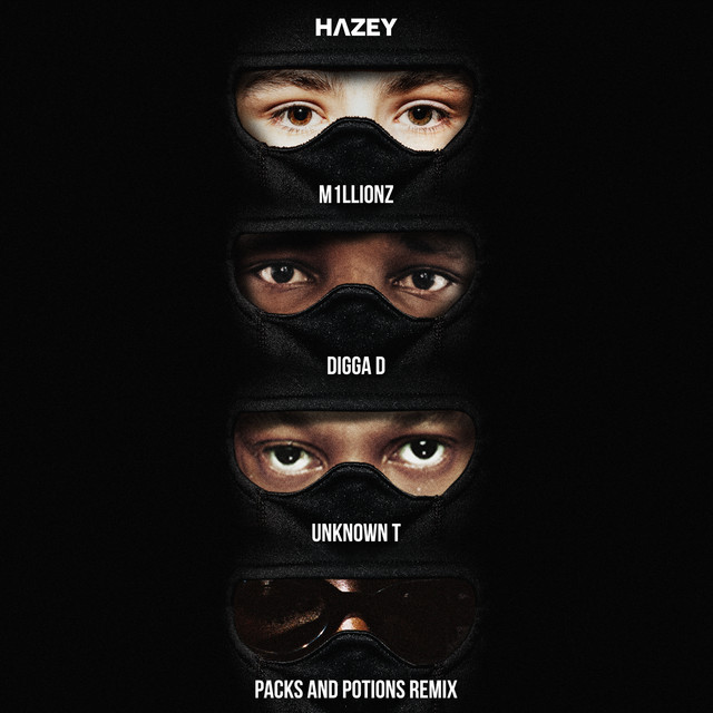 'Packs and Potions (feat. M1llionz, Digga & Unknown T) [Remix]' cover art