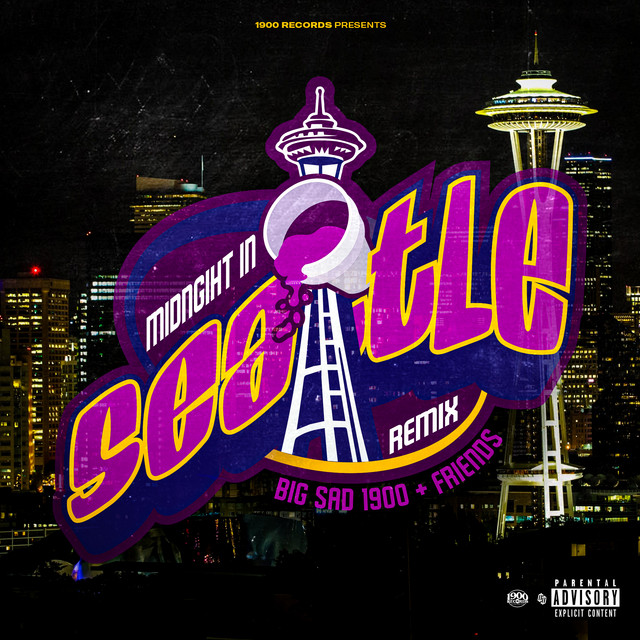 'Midnight In Seattle (Remix) [feat. Lil Boof, Tuda, Tha Baby, Its Pz, SteevO & JiggaCity]' cover art