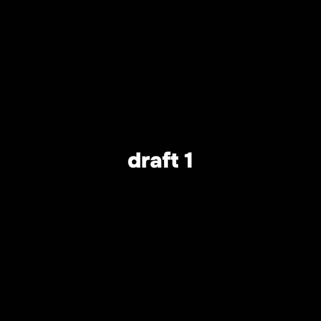 'draft 1' cover art