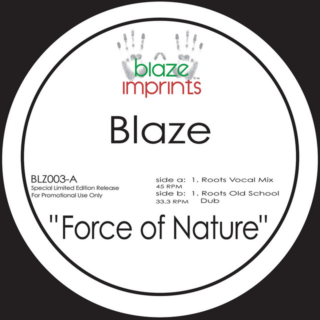 'Force of Nature (The Blaze Mixes)' cover art