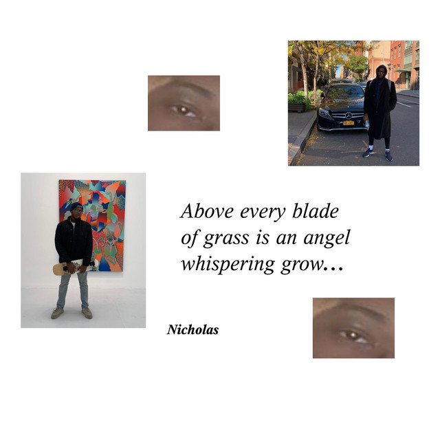 'Above Every Blade of Grass Is an Angel Whispering Grow' cover art