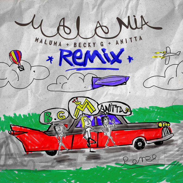 'Mala Mía (Remix)' cover art