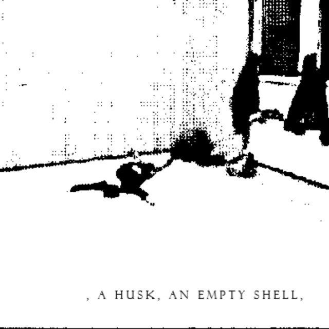 ', A HUSK, AN EMPTY SHELL,' cover art