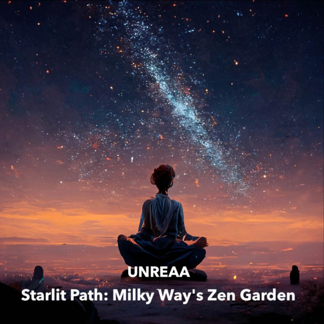 'Starlit Path: Milky Way's Zen Garden' cover art