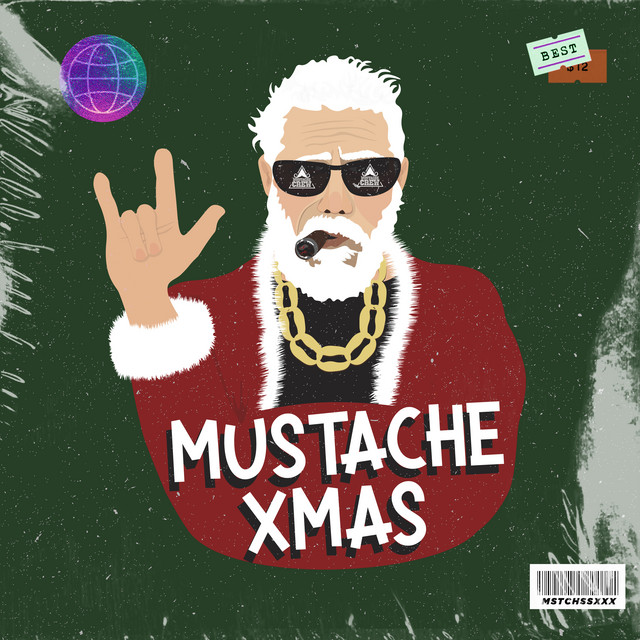 'Mustache Xmas' cover art