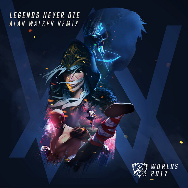 'Legends Never Die (Remix)' cover art