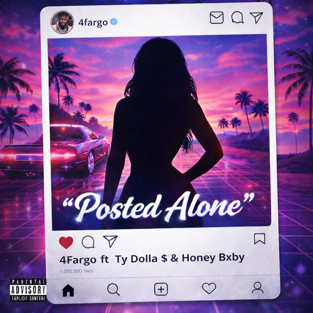'Posted Alone (Remix)' cover art