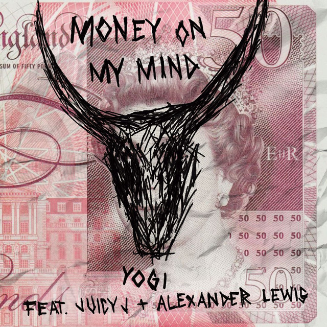 'Money On My Mind (feat. Juicy J & Alexander Lewis)' cover art